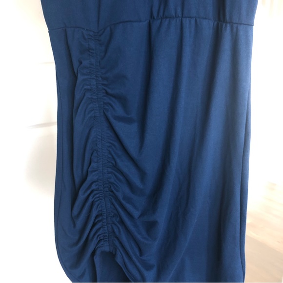THE VANITY ROOM by NORDSTROM Side Ruched Bodycon Indigo Dress Size S - Picture 5 of 5